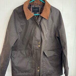 Outerwear jacket with corduroy collar medium